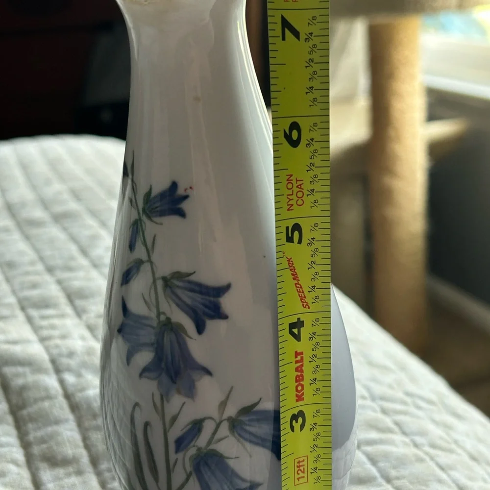 Royal Copenhagen Blue and White Floral Accent Vase